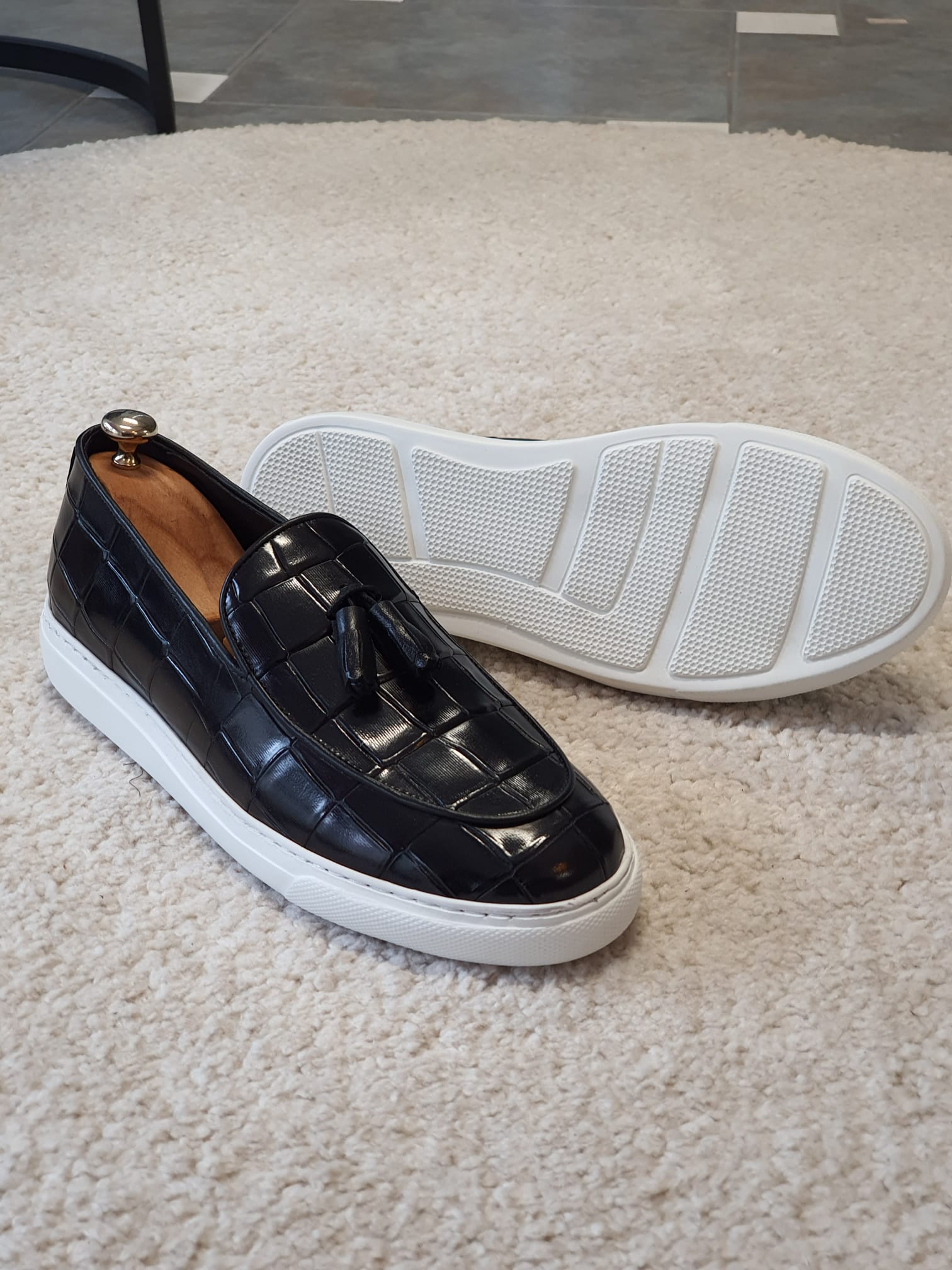 Louis Vuitton Embossed Leather Shoes