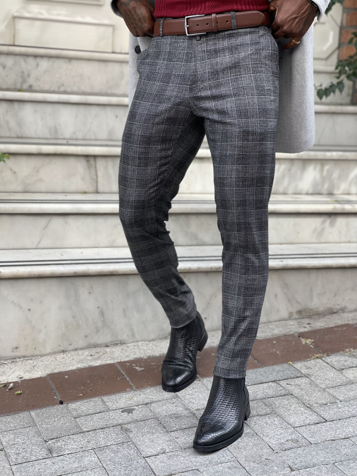 Premium Black Slim Fit Formal Pant by RICHMAN - Infinity Mega Mall
