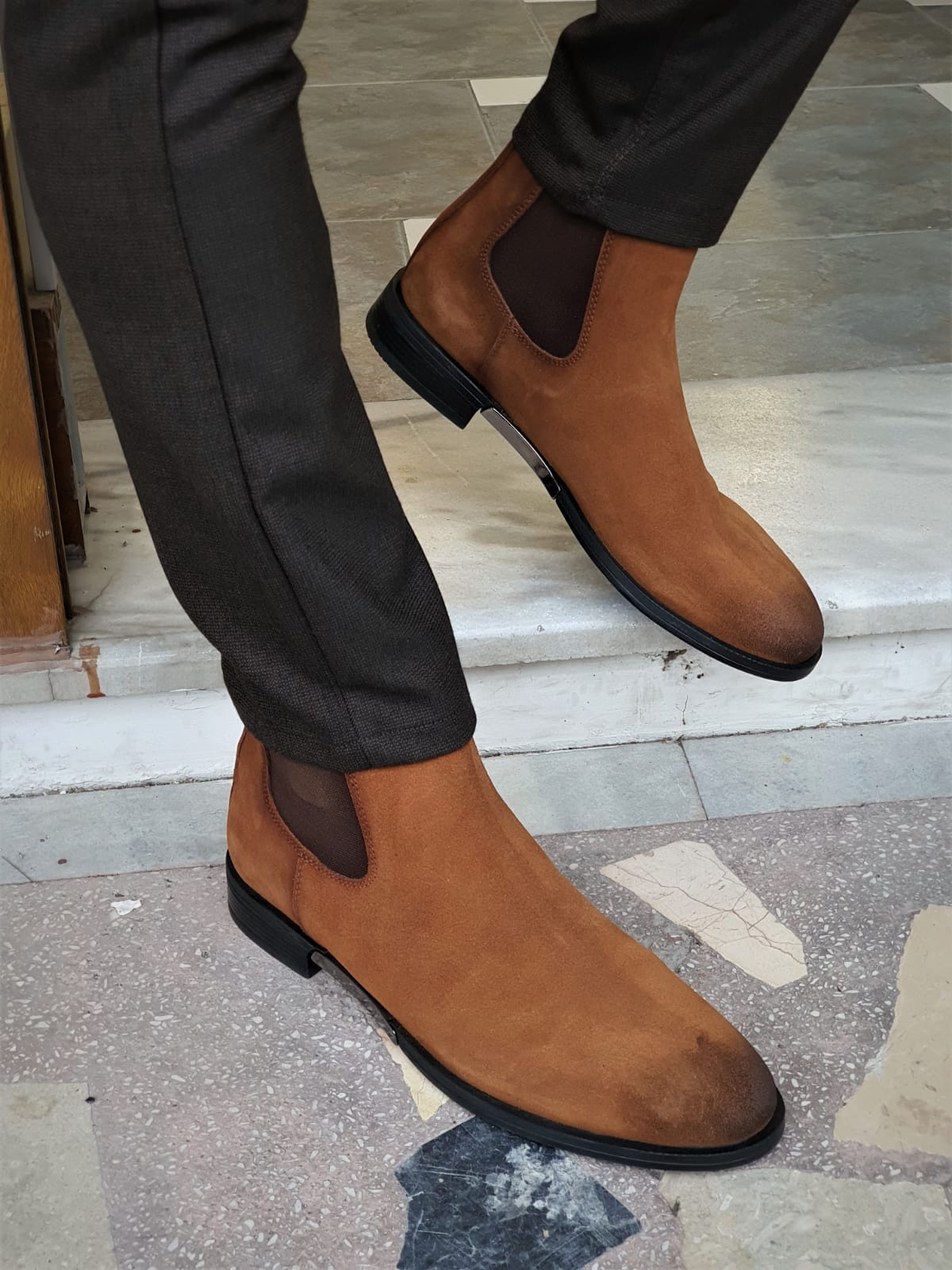 TAN SUEDE SPECIAL EDITION* LEATHER BOOTS