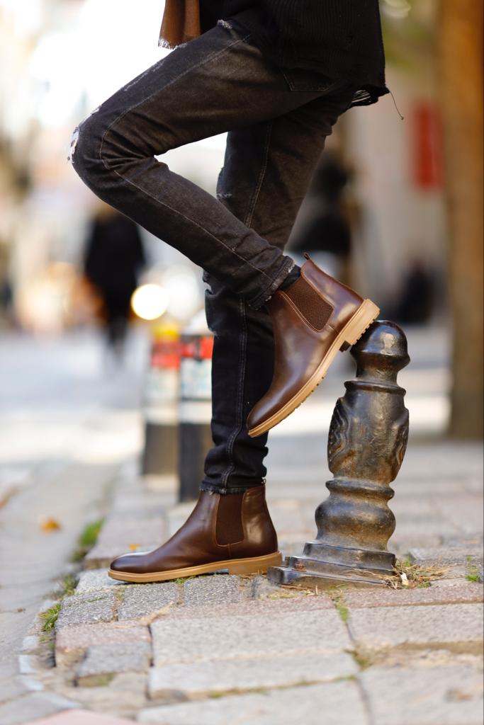 CHOCOLATE CHELSEA BOOTS