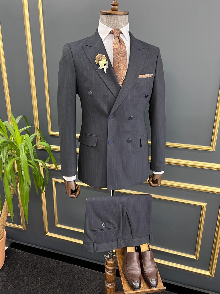 DARKBLUE DOUBLE-BREASTED SUIT