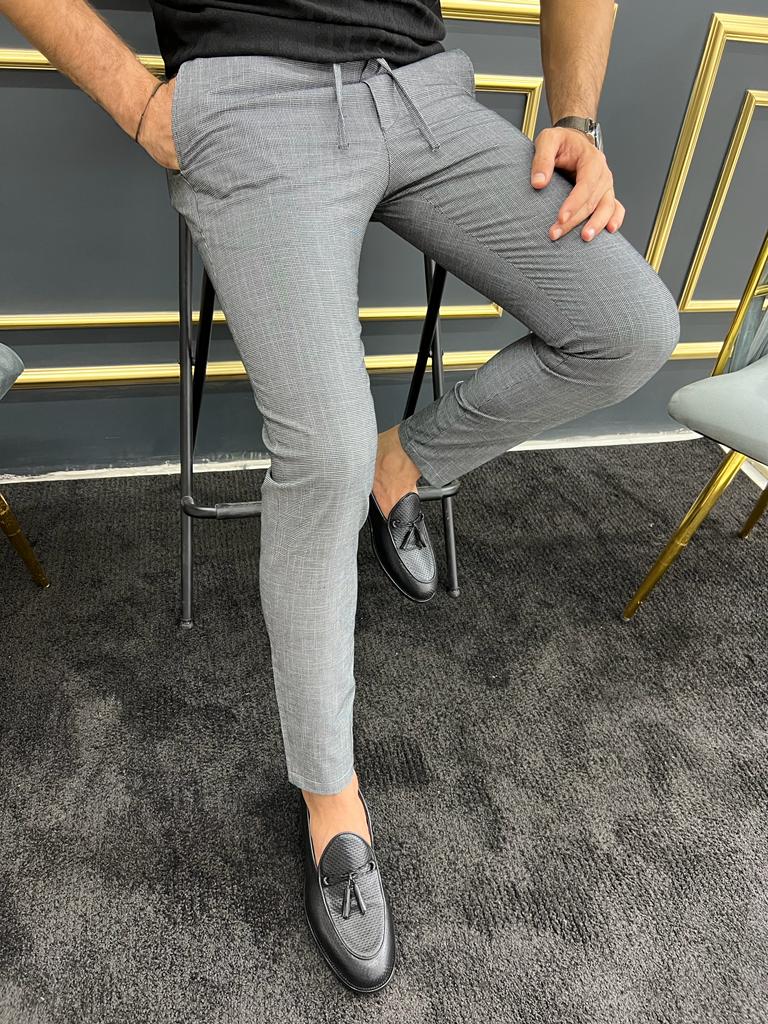 Buy TRADIC Slim Fit Grey Formal Trouser Pant for Men at Amazon.in