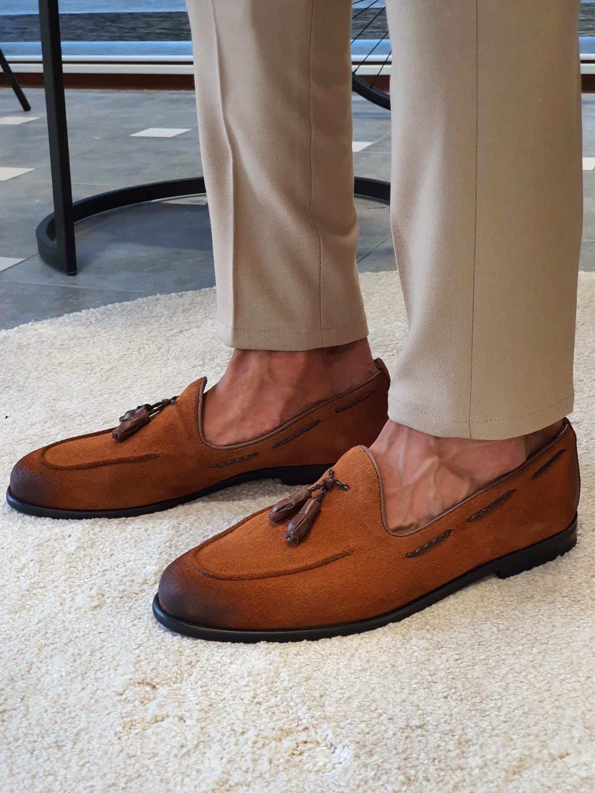 TAN SUEDE SPECIAL EDITION* WITH TASSEL DETAIL LOAFER