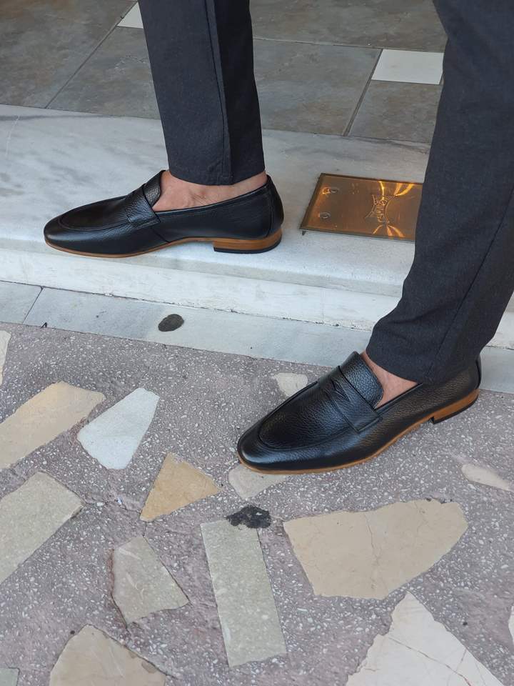 DARK SPECIAL EDITION* NEOLITE SOLE LEATHER LOAFERS