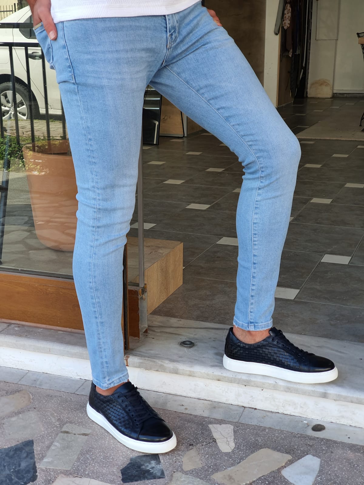 SKY BLUE SLIM-FIT SPECIAL EDITION* JEANS