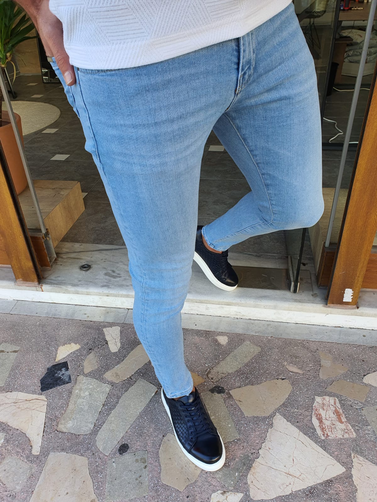 SKY BLUE SLIM-FIT SPECIAL EDITION* JEANS
