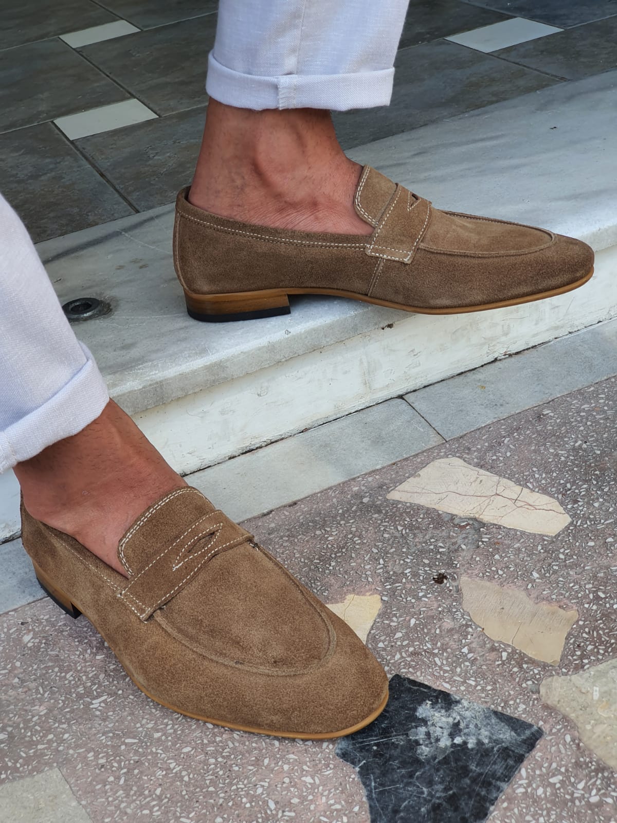 BEIGE SUEDE SPECIAL EDITION* WITH NEOLITE SOLE LEATHER LOAFER